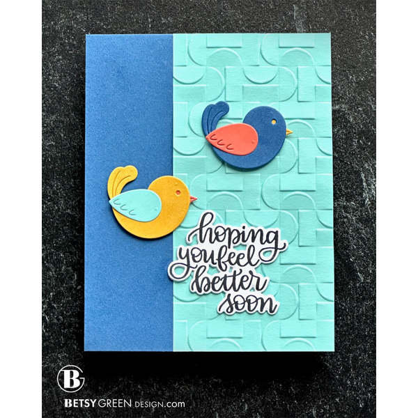 Simon Says Clear Stamps Handlettered Encouragement sss101705 Get Well Soon 