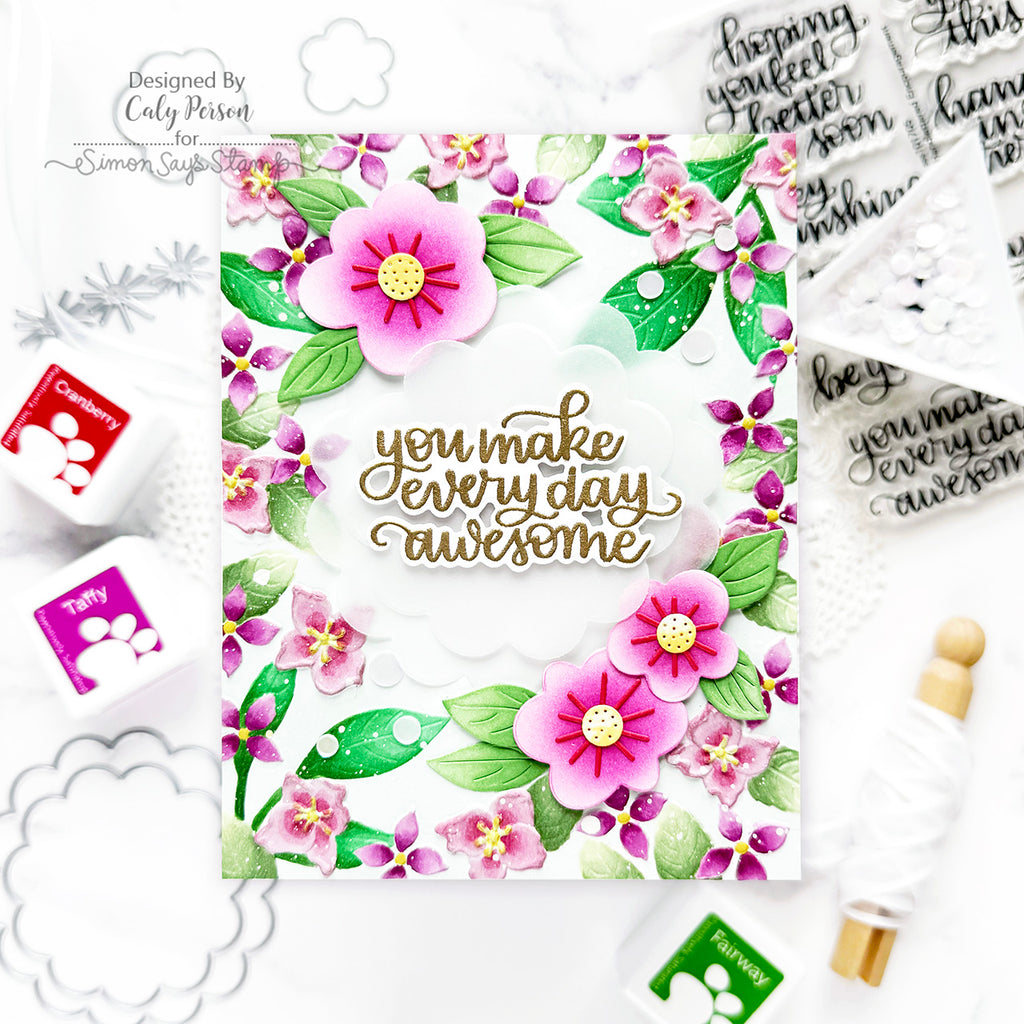 Simon Says Clear Stamps Handlettered Encouragement sss101705 Friend Card | color-code:ALT02