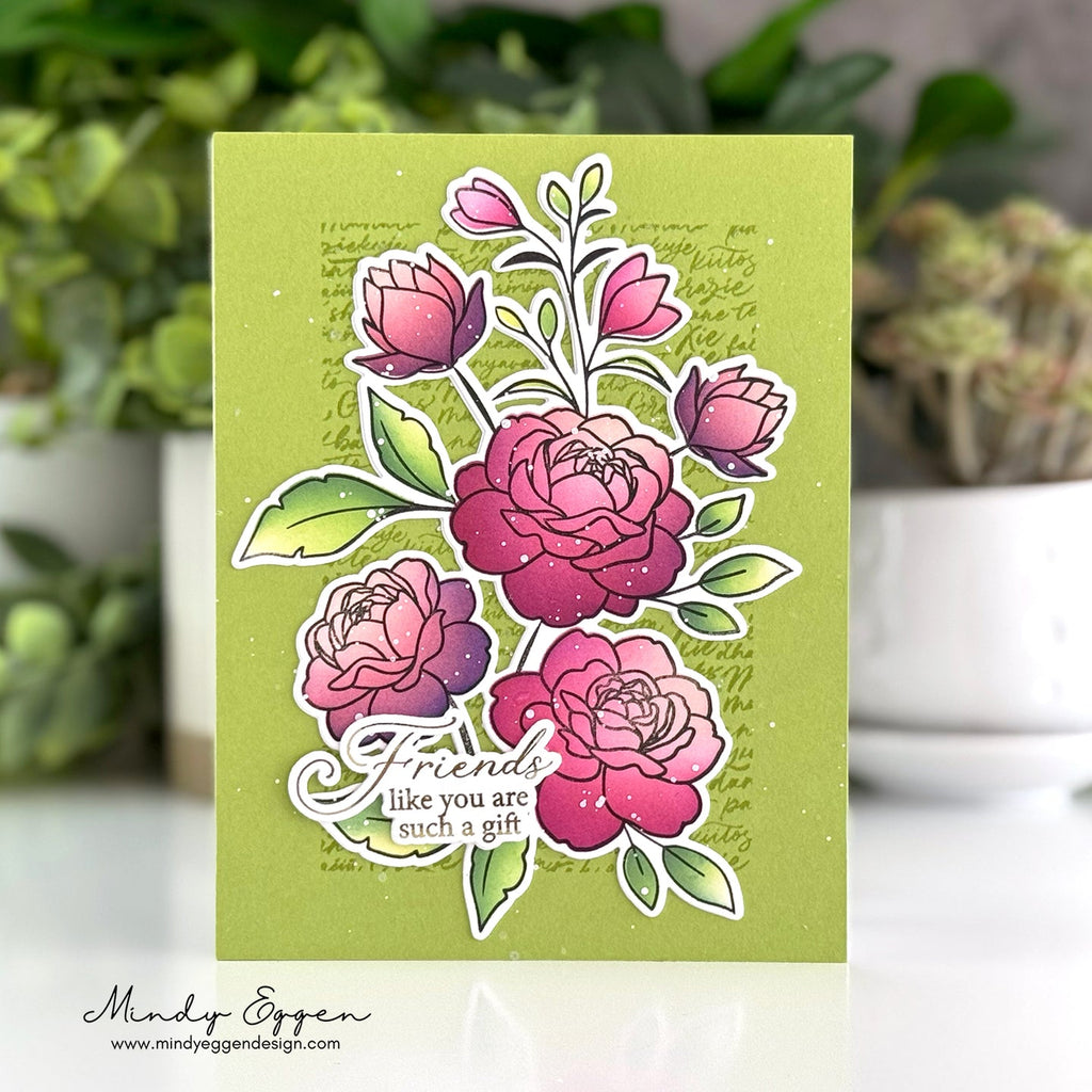 Gina K Designs Hand-Picked Flowers Stamps gkd291 such a gift