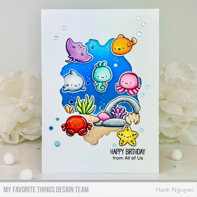 My Favorite Things Ocean-Sized Hugs Clear Stamps and Dies Happy Birthday | color-code:alt3