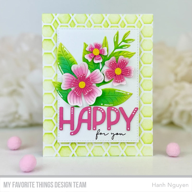 My Favorite Things Geometric Mosaic Stencil st182 happy for you | color-code:alt2