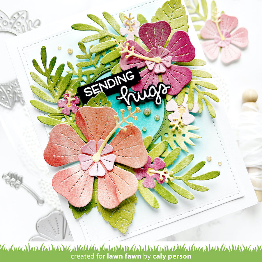Lawn Fawn TROPICAL LEAVES Die Cuts lf2617 | color-code:ALT01