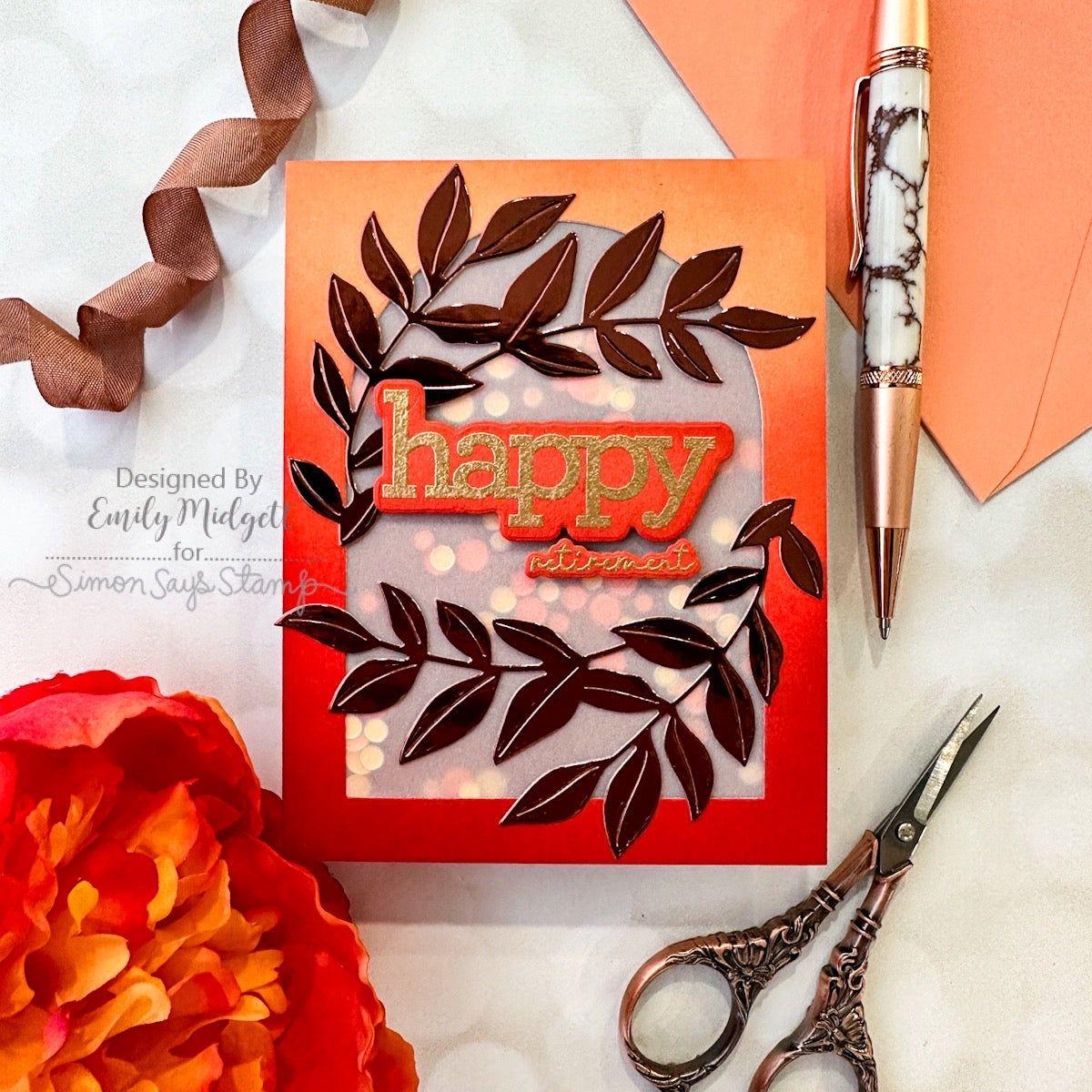 CZ Designs Stamps And Dies Happy Combos set748hc Be Bold Retirement Card | color-code:ALT02