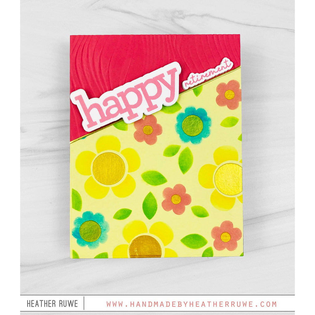 CZ Design Happy Combos Wafer Dies czd233c Be Bold Retirement Card | color-code:ALT05
