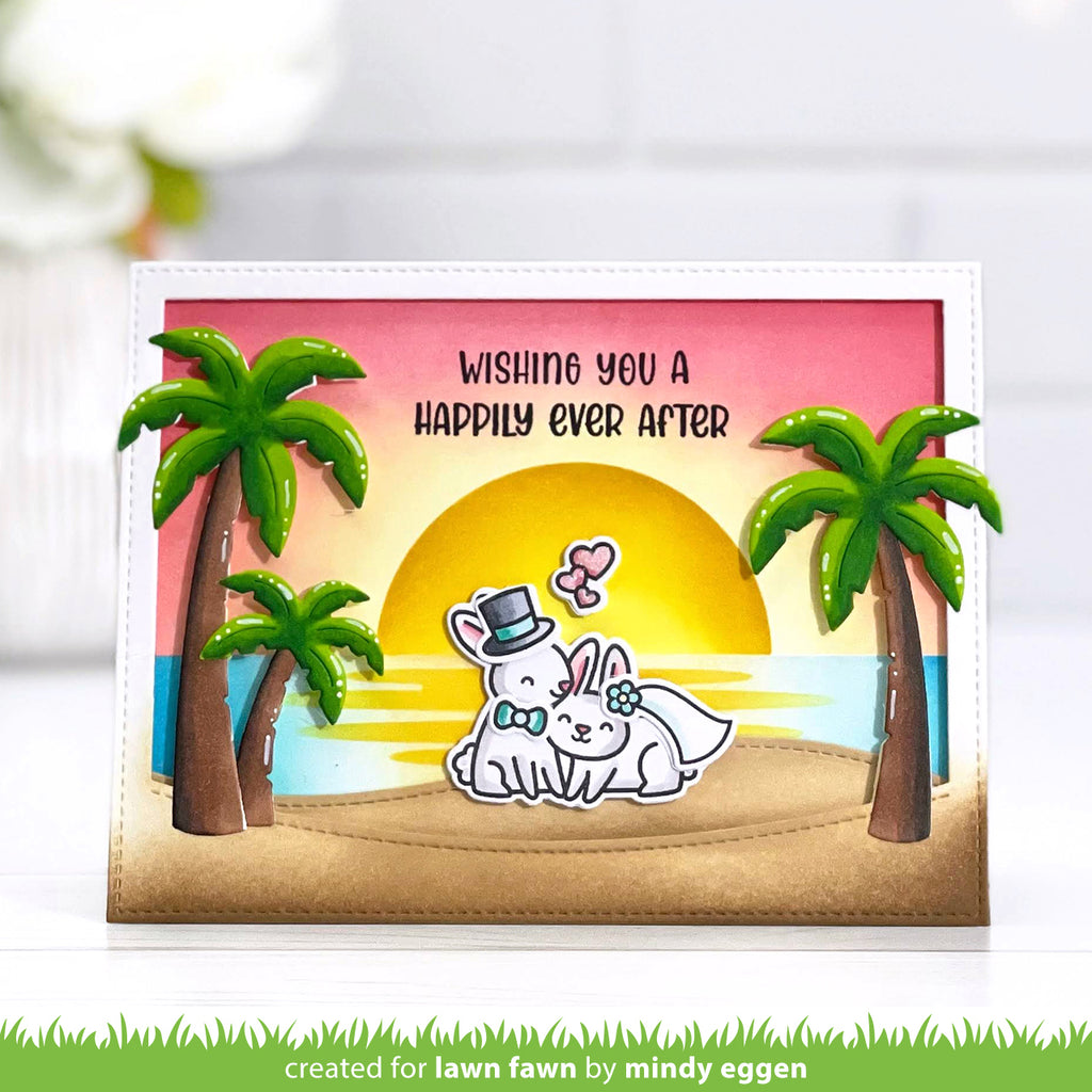 Lawn Fawn Set Happy Couples Clear Stamps and Dies happily ever after