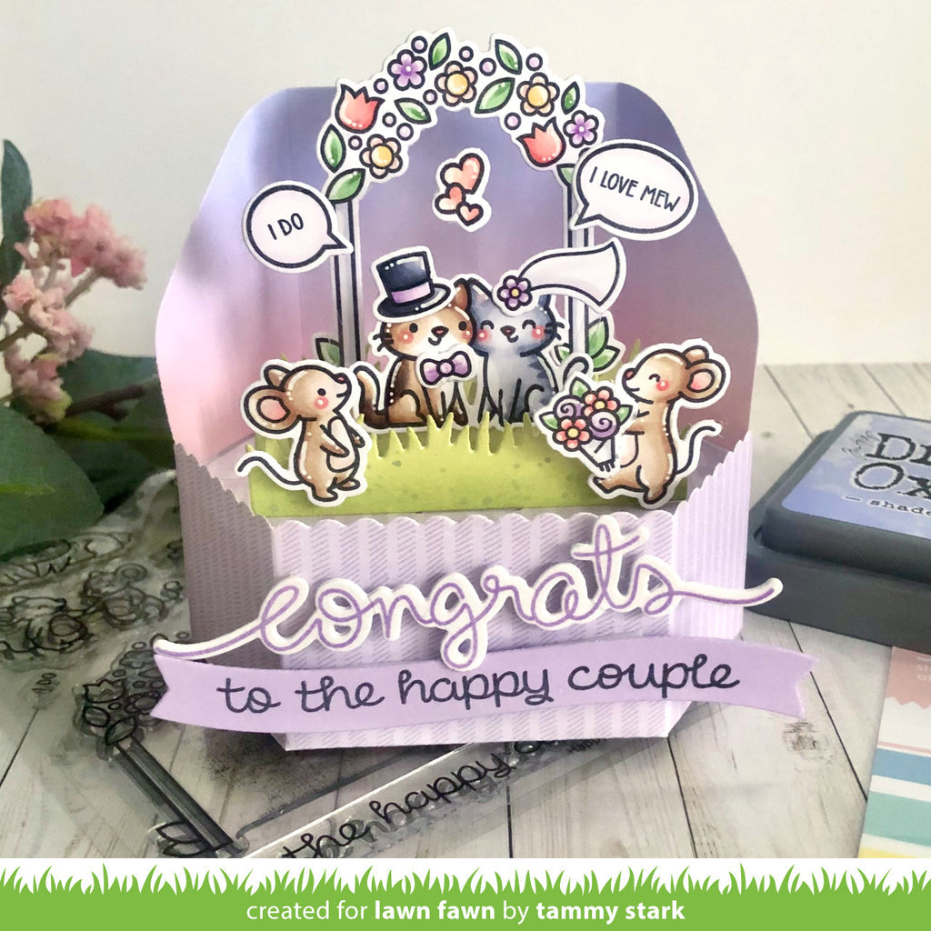 Lawn Fawn Set All the Speech Bubbles Clear Stamps and Dies I Do