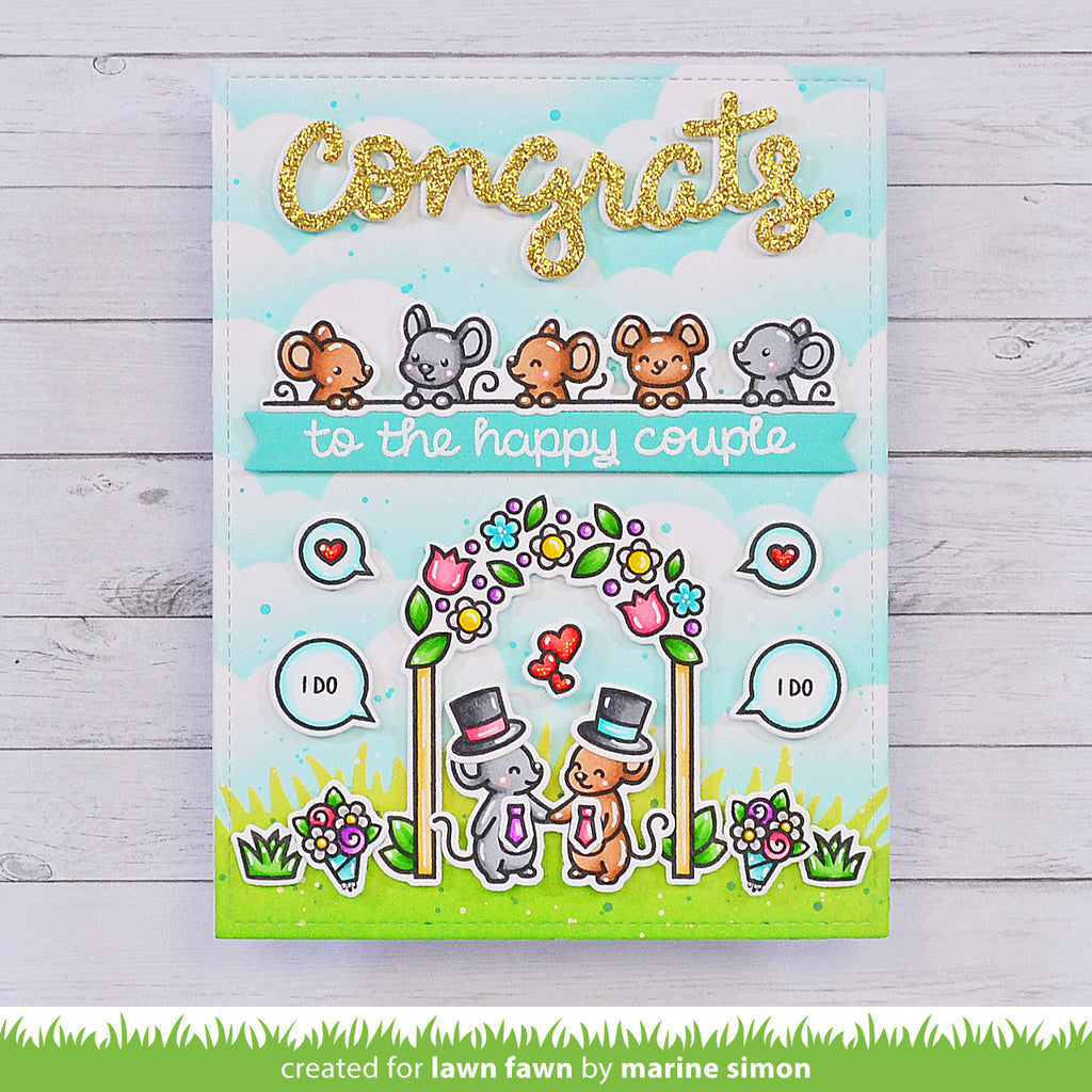 Lawn Fawn Happy Couples Clear Stamps lf3353 happy couple