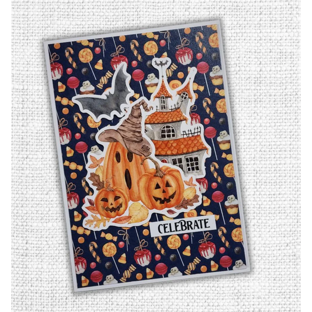 Paper Rose Happy Halloween Embossed Die Cuts 30915 haunted house