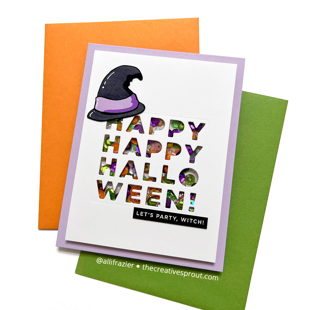 CZ Designs Happy Happy Halloween Wafer Die czd204 Stamptember Halloween Card | color-code:ALT01