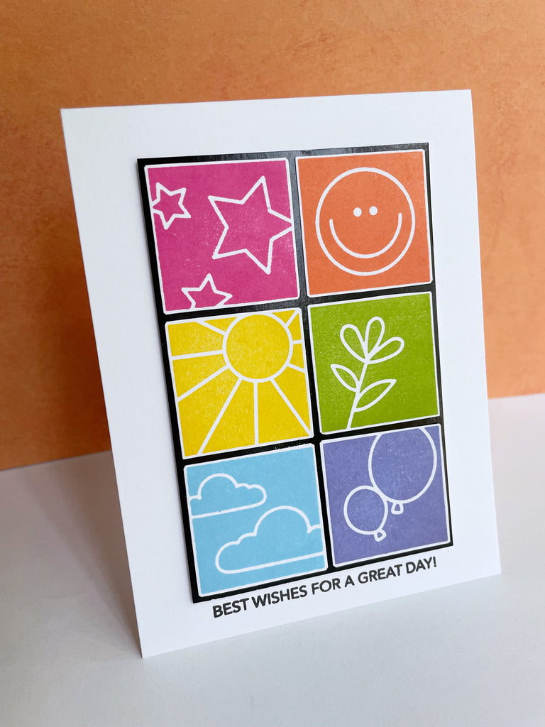 Simon Says Clear Stamps Happy Icons sss302707c Out Of This World Birthday Card | color-code:ALT01
