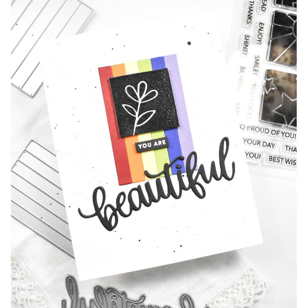 Simon Says Clear Stamps Happy Icons sss302707c Out Of This World You're Beautiful Card | color-code:ALT03