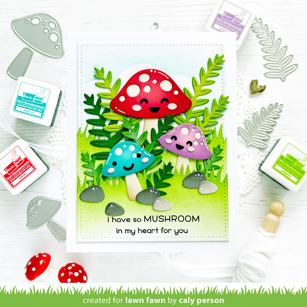 Lawn Fawn Happy Mushrooms Dies lf3315 I have so mushroom