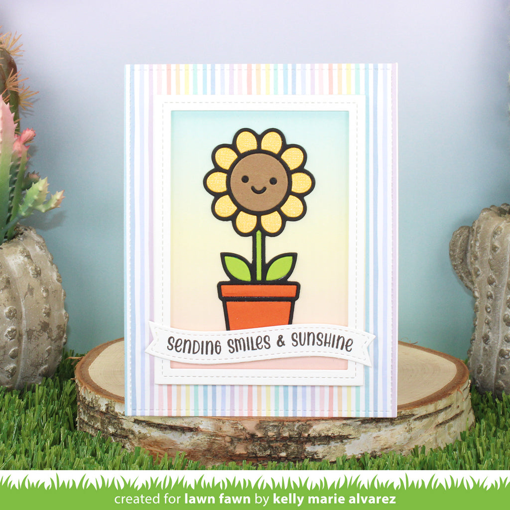 Lawn Fawn Rainbow Ever After 6x6 Inch Paper Pad lf3330 Sending Smiles
