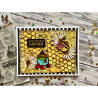 Simon Says Clear Stamps Happy Bee Day 3190ssc Birthday Card