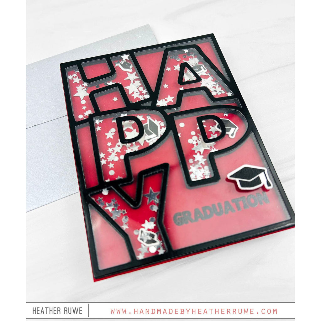 Simon Says Stamp Happy Cover Wafer Dies 1308mdc Moments in Time Graduation Card | color-code:ALT09