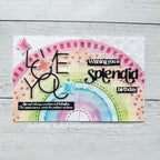 Simon Says Stamp Stencils Happy Rainbow 1034st Sunny Vibes Rainbow Cards | color-code:ALT05