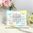 Simon Says Stamps and Dies Happy Duo set990h Moments in Time Happy Thoughts Card