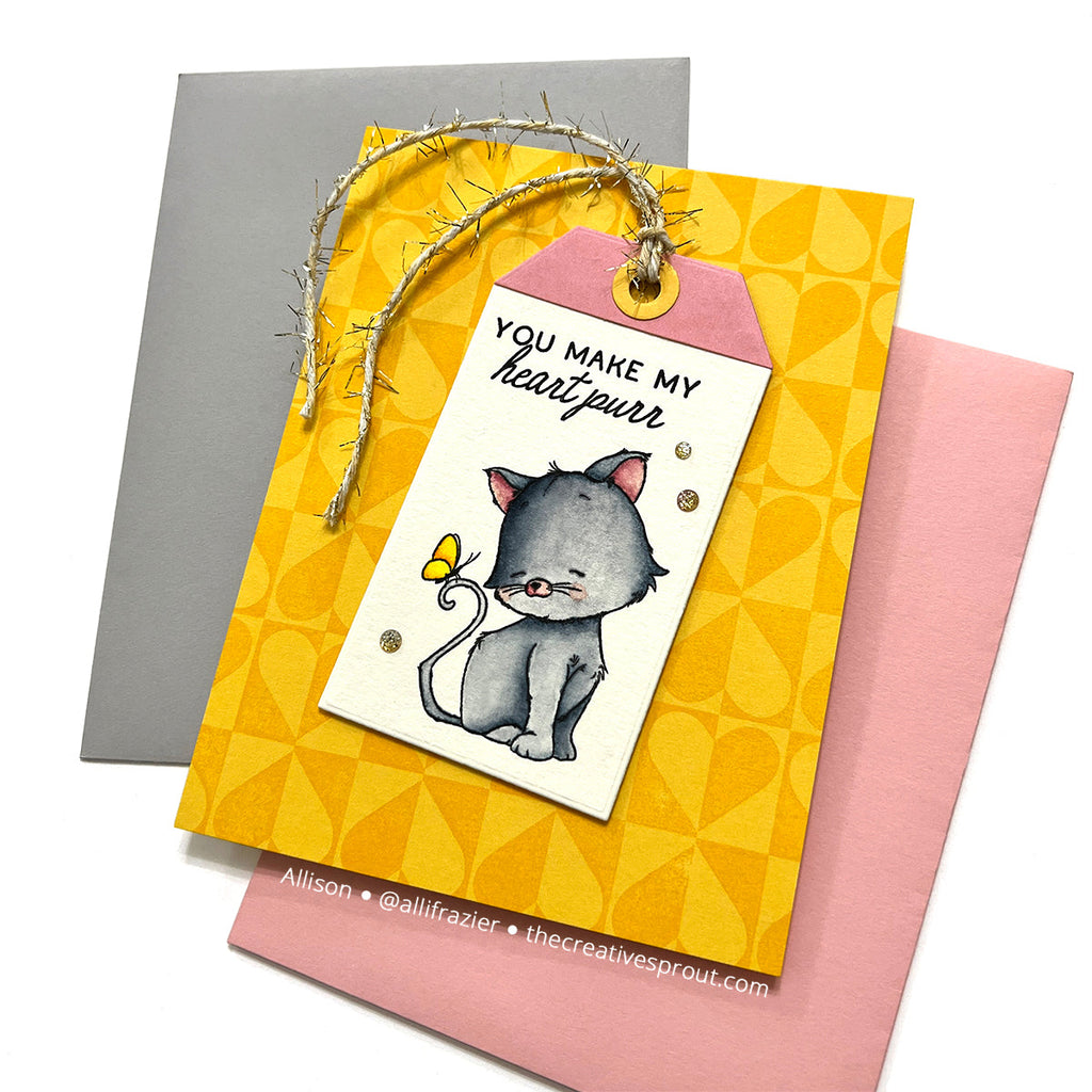 Simon Says Clear Stamp Harlequin Heart 1141ms To Love Love Card | color-code:ALT03