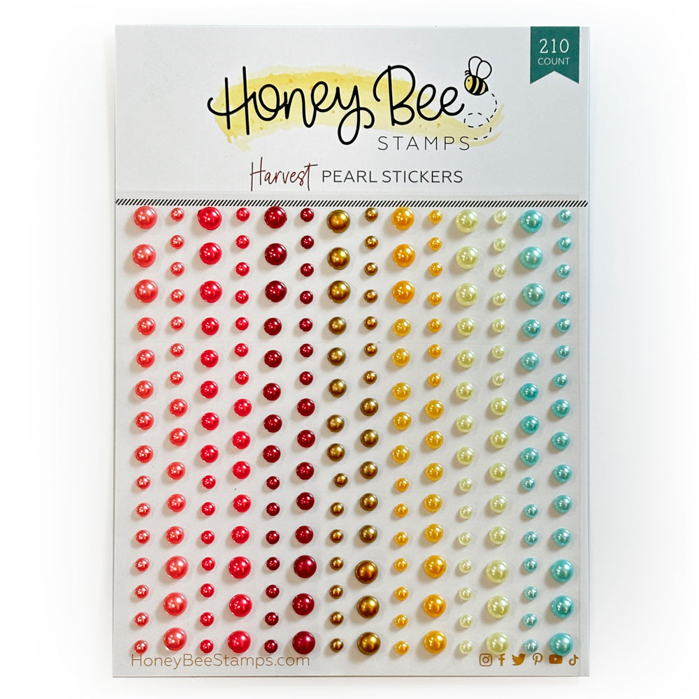 Honey Bee Harvest Pearl Stickers hbgs-prl12