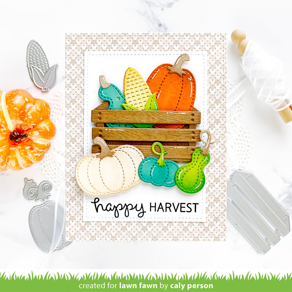 Lawn Fawn Harvest Crate Dies lf3247 happy harvest |color-code:alt1