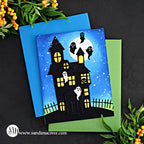 Simon Says Stamp Embossing Folder And Cutting Dies Haunted Manor sfd350 Stamptember Halloween Card  | color-code:ALT02