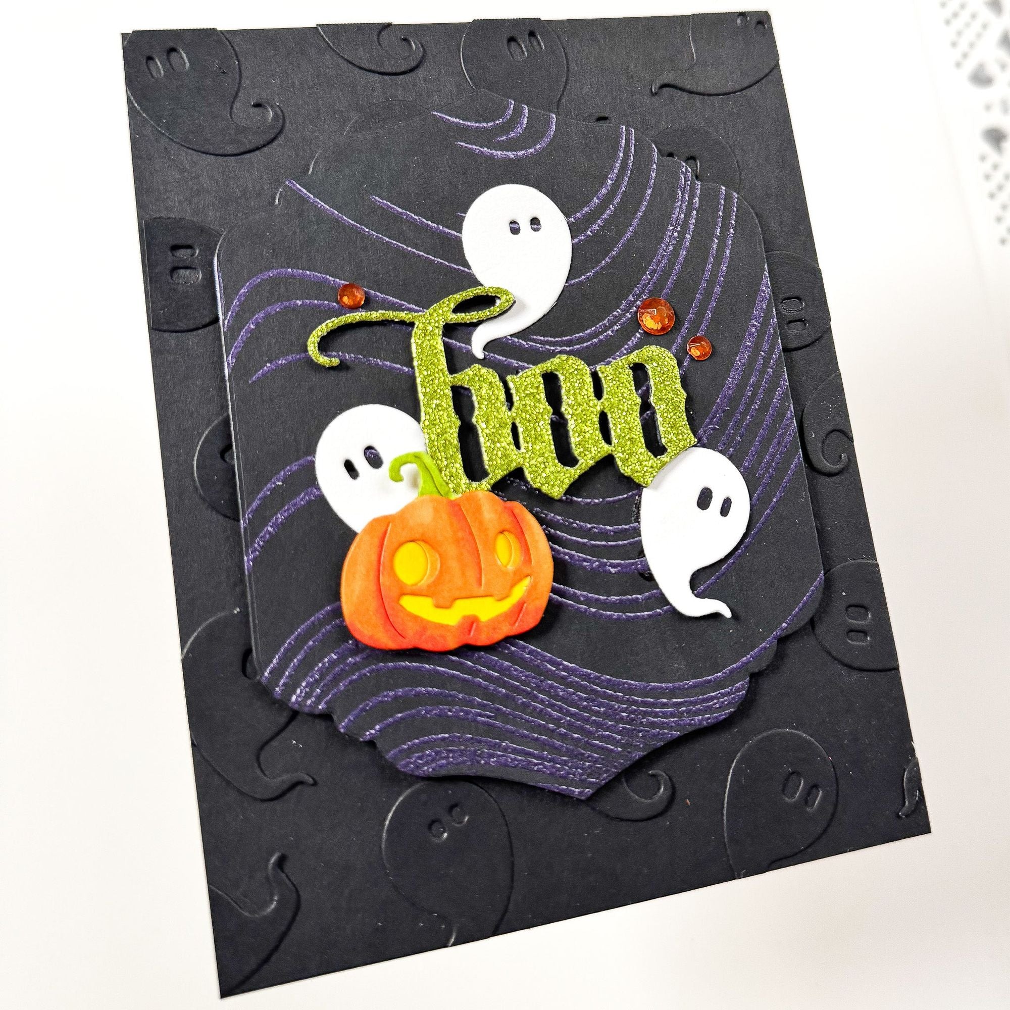 Simon Says Stamp Haunted Pumpkin Wafer Dies s1068 STAMPtember Halloween Card | color-code:ALT03
