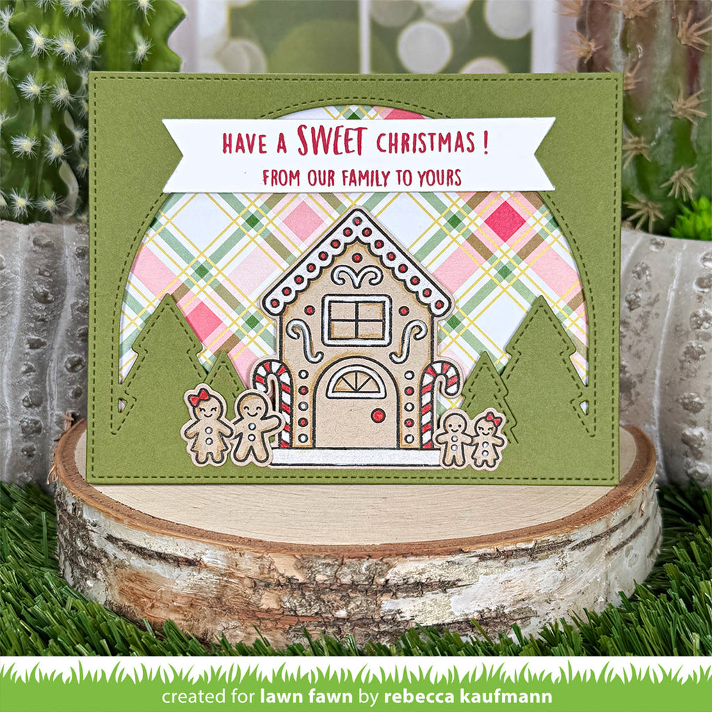 Have a Sweet Christmas From Our Family to Yours Gingerbread Add On