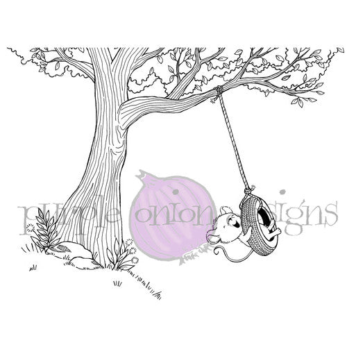 Purple Onion Designs Hazel Unmounted Cling Stamp pod1386