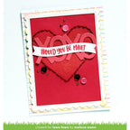 Lawn Fawn Heart Pouch Dotted Hearts Add-On Die lf3319 would you be mine