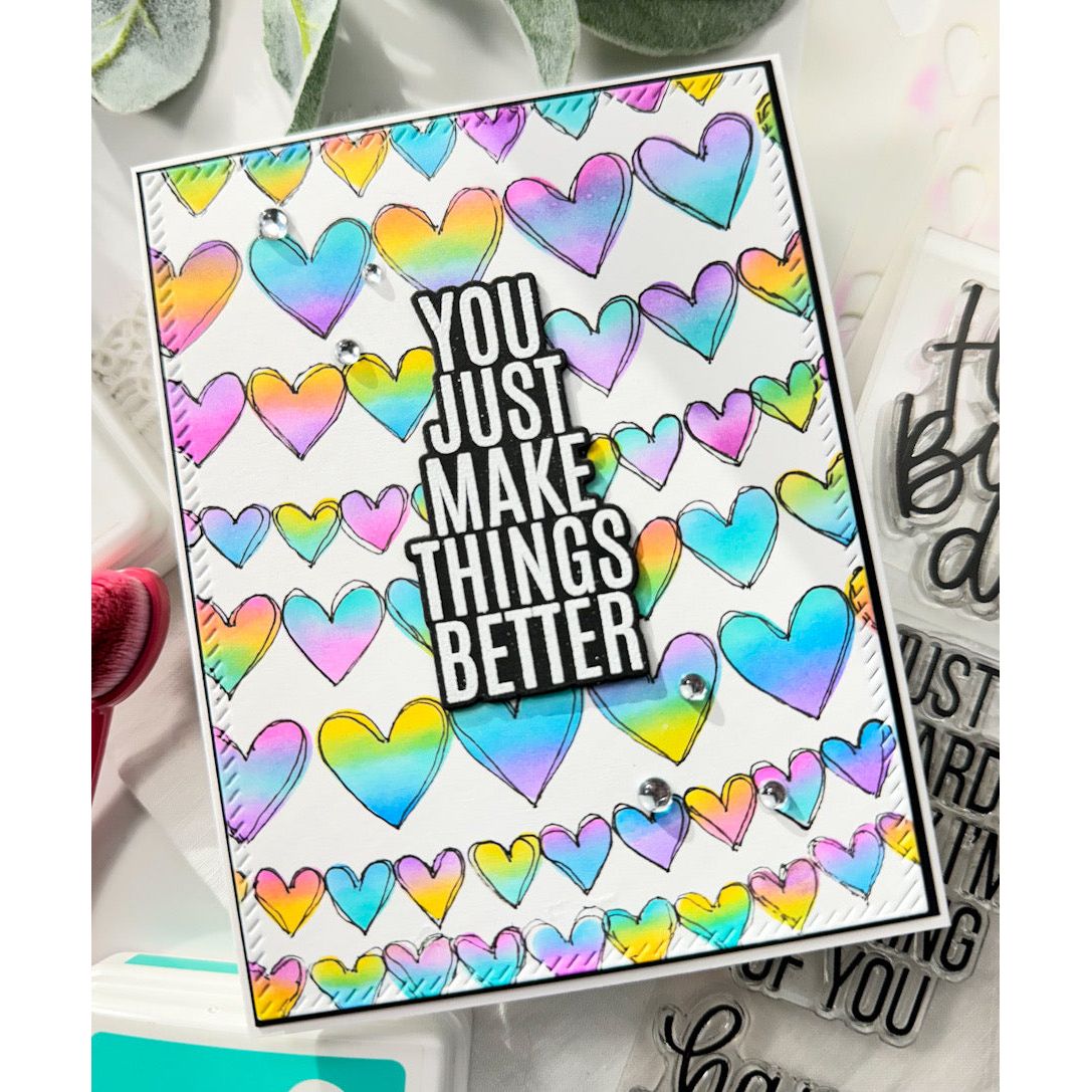 Simon Says Stencils Heart Banners ssst221731 Sweetheart Friend Card | color-code:ALT03