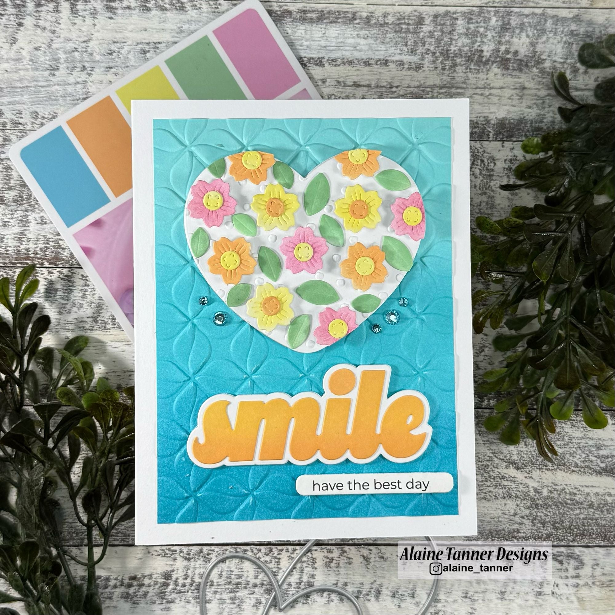 Simon Says Stamp Heart Shaker Shapes Wafer Dies 1399sd DieCember Friend Card