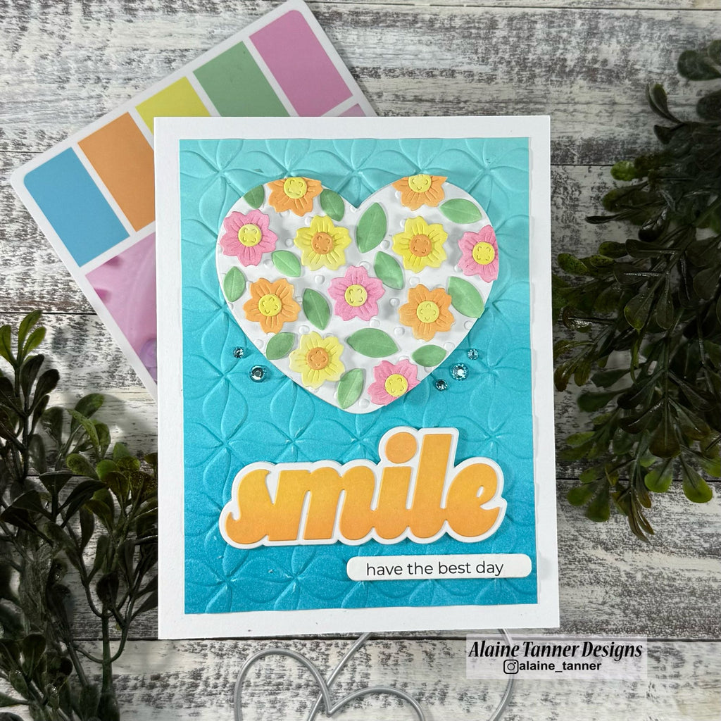 Simon Says Stamp Heart Shaker Shapes Wafer Dies 1399sd DieCember Friend Card