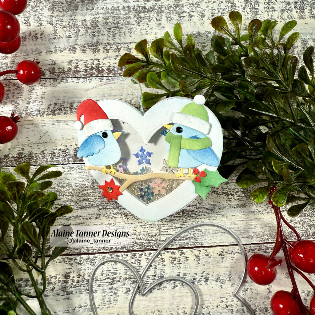 Simon Says Stamp Heart Shaker Shapes Wafer Dies 1399sd DieCember Christmas Ornament