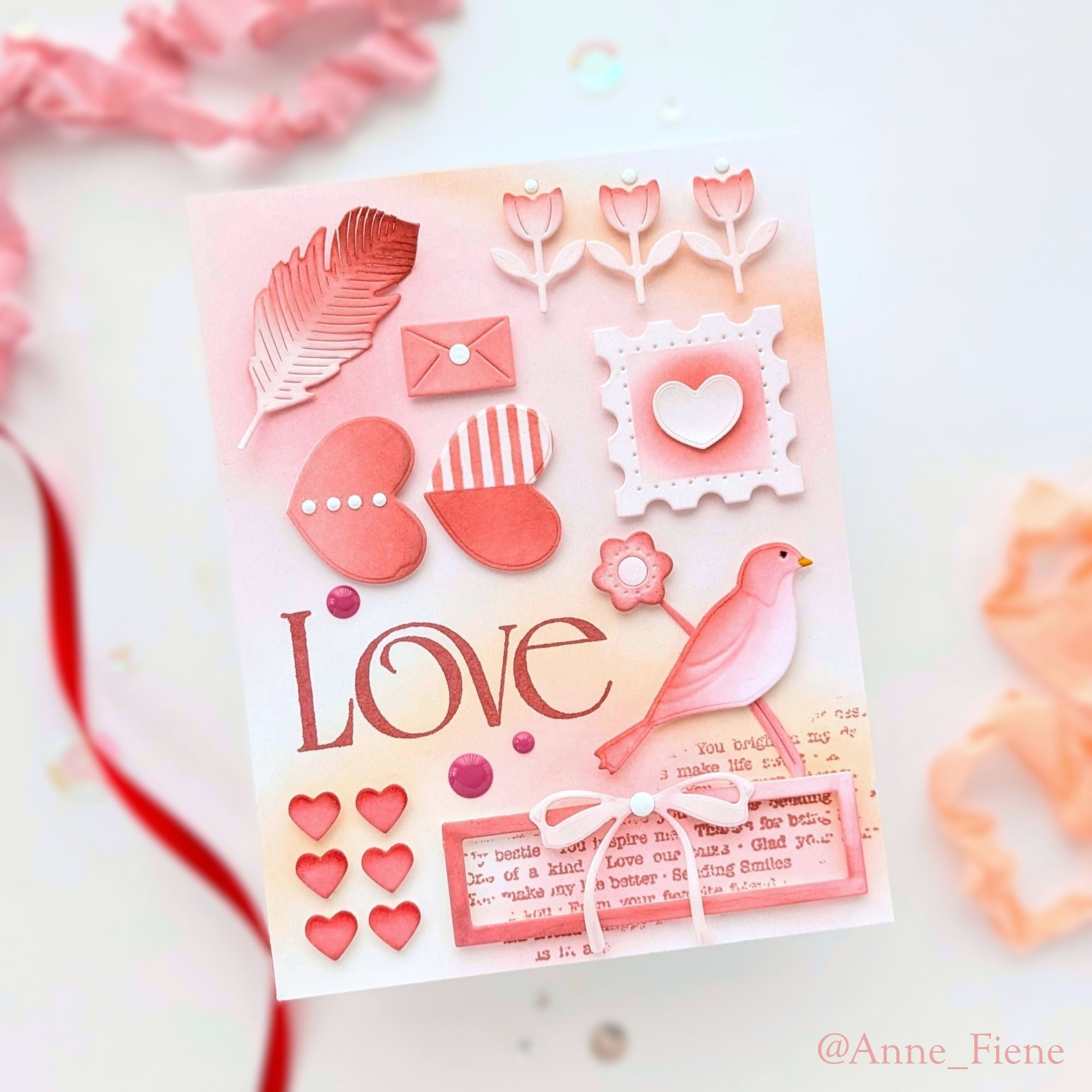 Simon Says Stamp Clear Stamps Heart Suite 2369ssc Heart to Heart