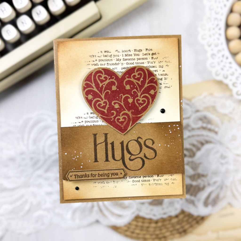 Simon Says Stamp Clear Stamps Heart Suite 2369ssc Heart to Heart