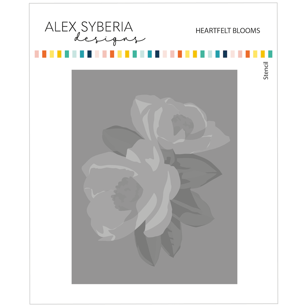 Alex Syberia Designs Heartfelt Blooms Stencil Set asd-ste-150
