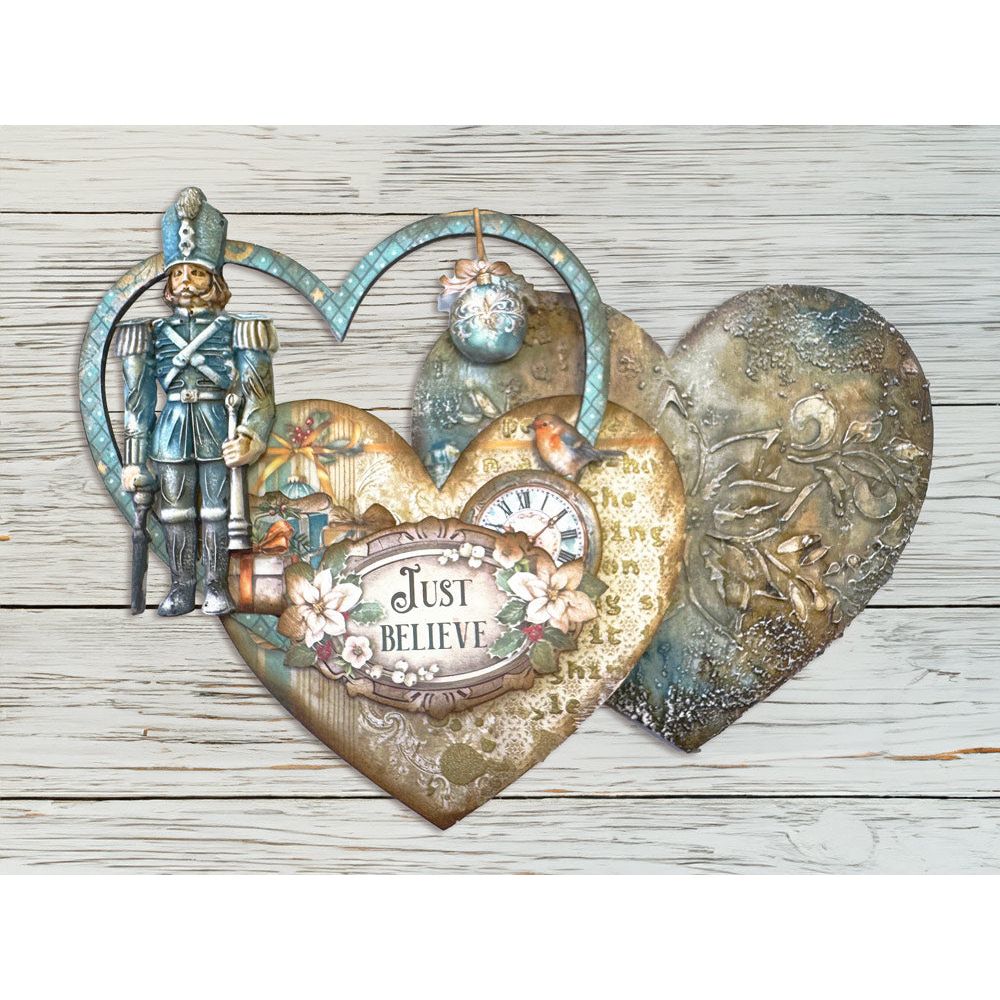 Stamperia The Nutcracker Soldiers Silicone Mold A5 kacma533 just believe
