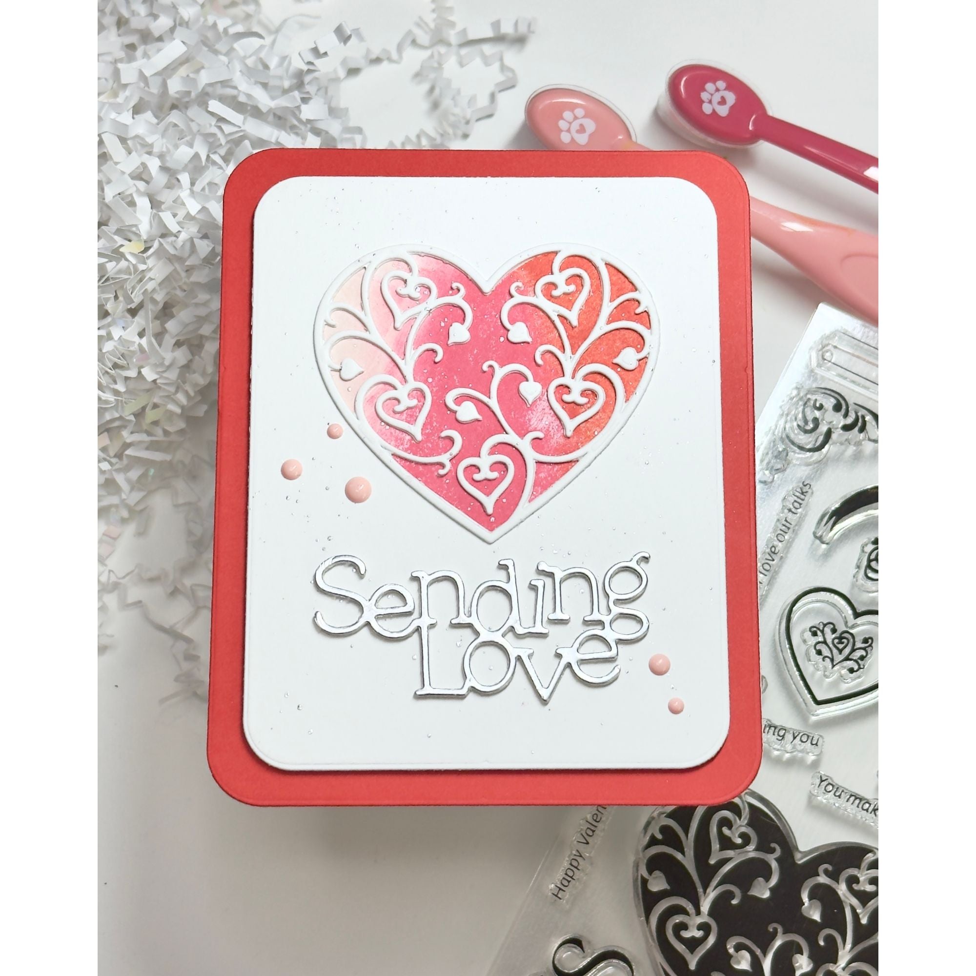 Simon Says Stamp Hearts Aplenty Wafer Dies 1563sd Heart to Heart