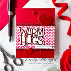 Simon Says Stamp Stencil Hearty Tweed 1012st Smitten Hugs Card | color-code:ALT05