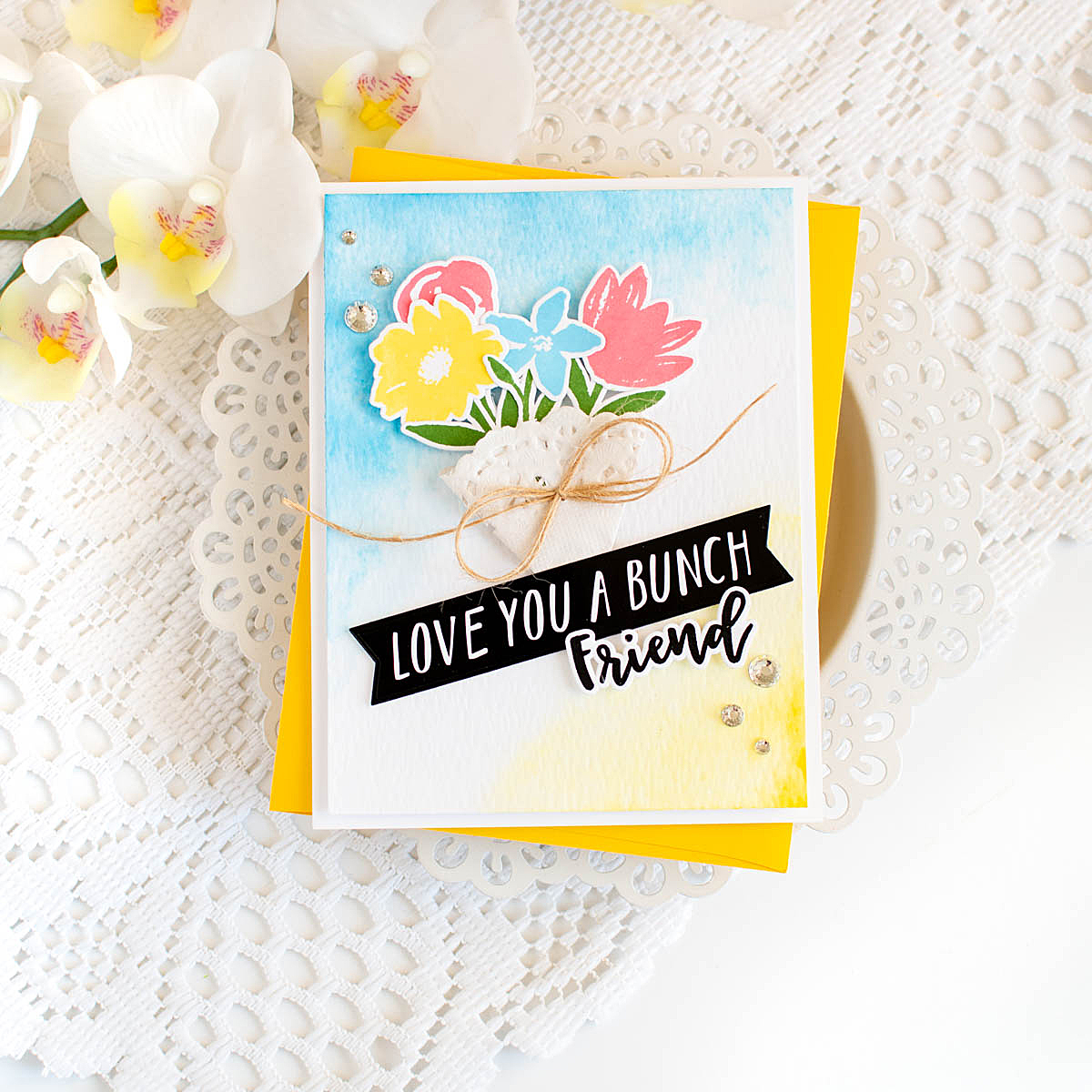 Simon Says Stamp Card Kit of the Month March 2026 Watercolor Bouquet ck0326 Friend Card | color-code:ALT27