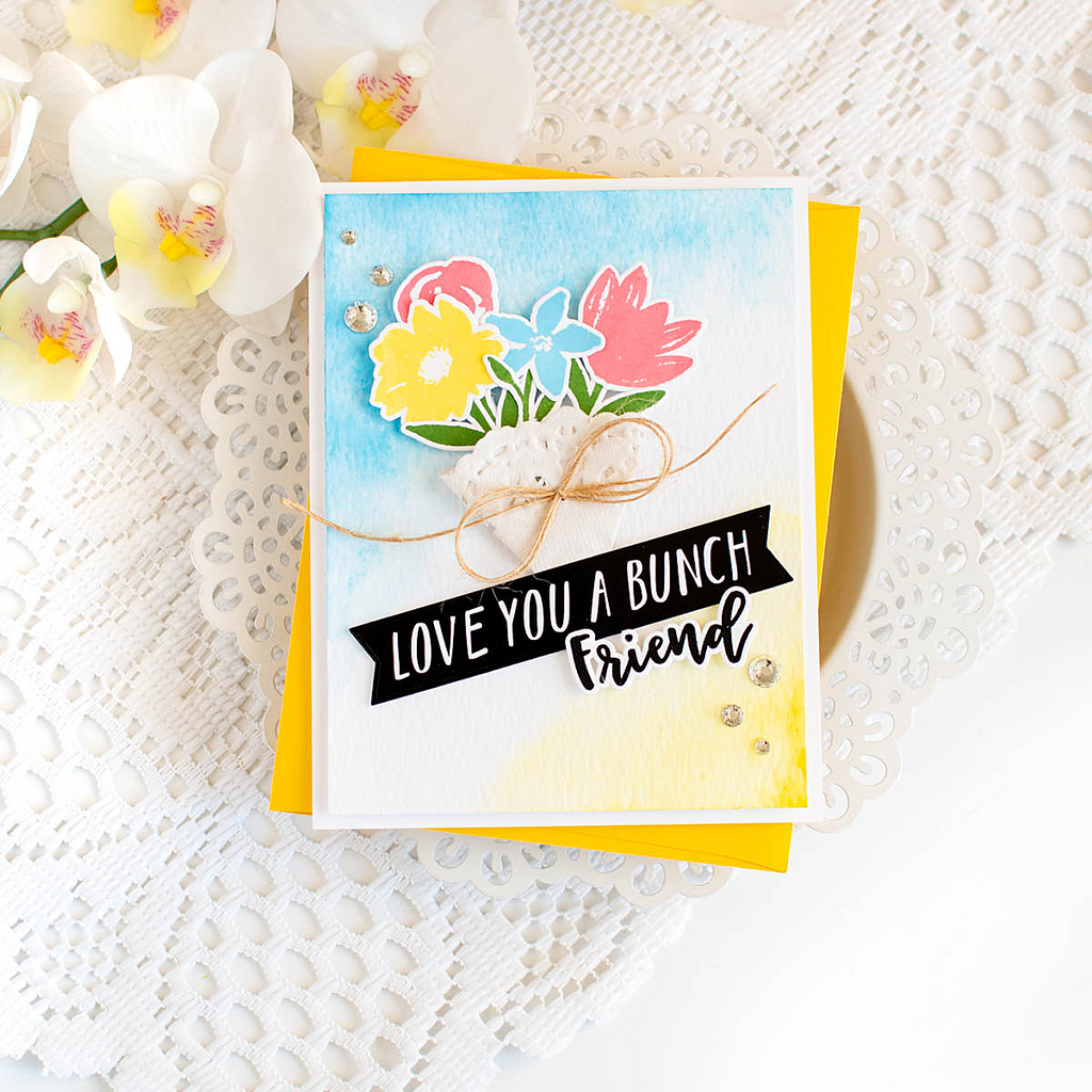 Simon Says Stamp and Dies Basic Brushstroke Greetings set1168bb Friend Card | color-code:ALT11