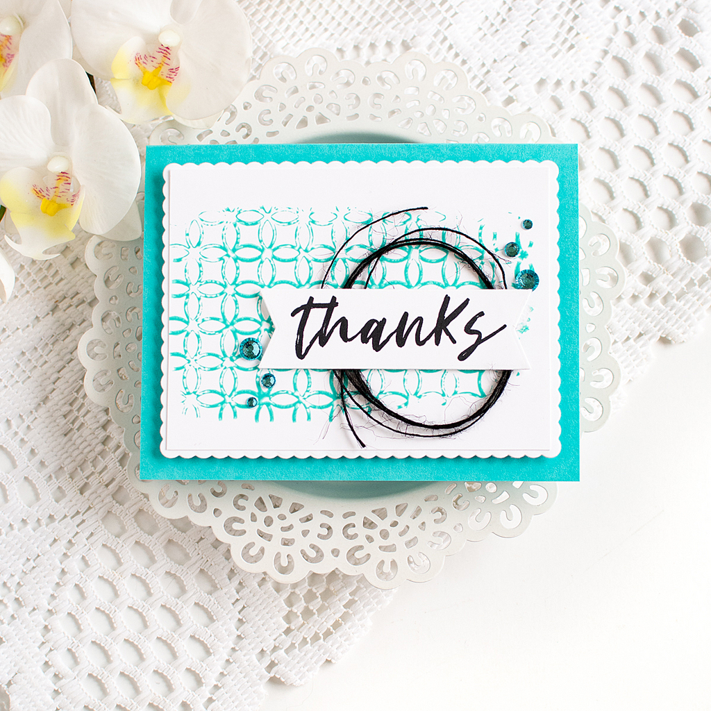 Simon Says Stamp Card Kit of the Month April 2026 A Little Artsy ck0426 Modern Thanks Card Heather Hoffman | color-code:ALT23