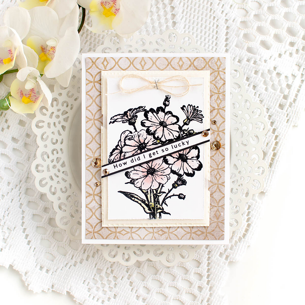 Simon Says Clear Stamps Beautiful and Curious 2243ssc Lucky Card | color-code:ALT15