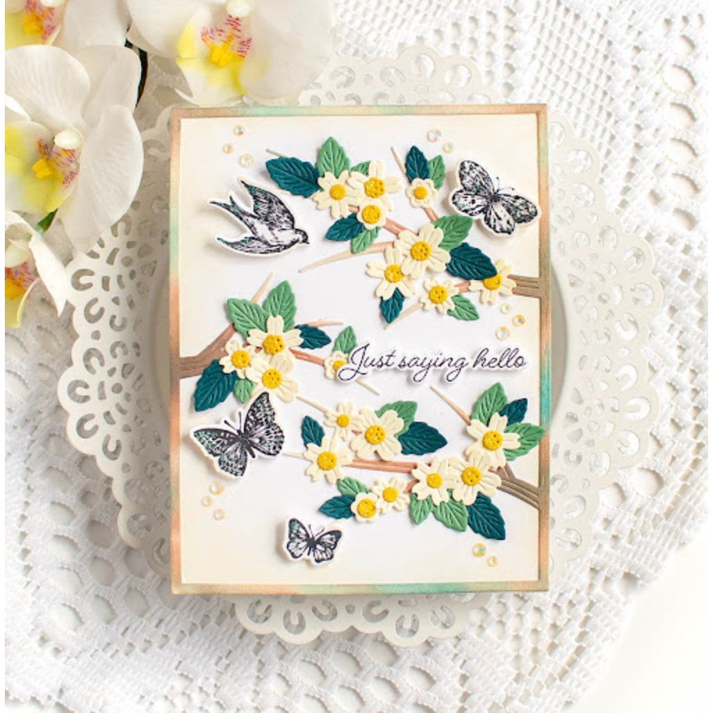 Simon Says Stamps and Dies Loving Thoughts set920lt Rain or Shine Hello Card | color-code:ALT05