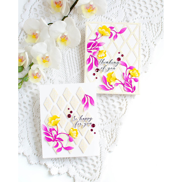 Simon Says Stamp Fantasy Bouquet Wafer Dies s1013 Happy Camper Floral Cards | color-code:ALT10