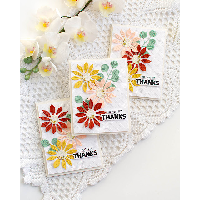 Simon Says Stamp Jaunty Sunflower Wafer Dies s985 Friend Like You Thanks Cards | color-code:ALT08