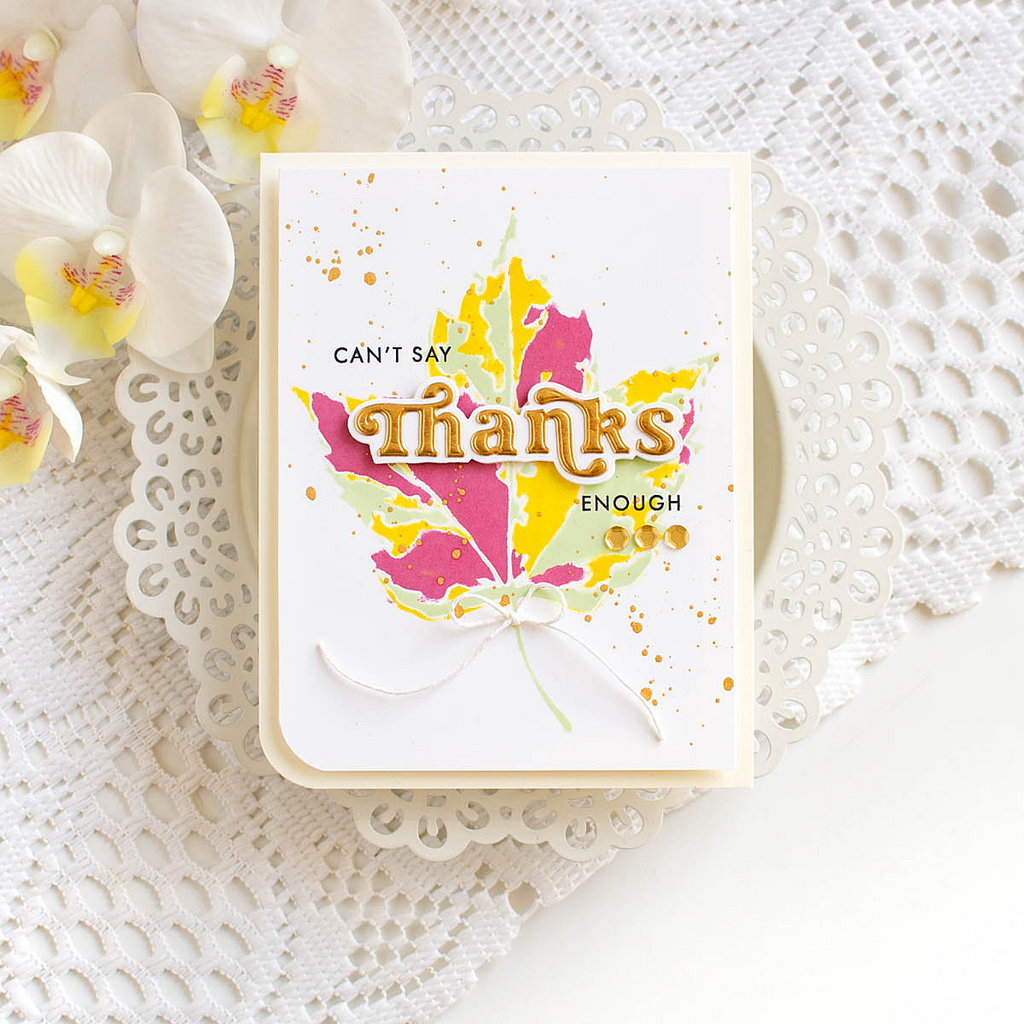 Simon Says Stamp Card Kit of the Month November 2025 Give Thanks ck1125 Thanks Card | color-code:ALT17