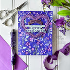 Simon Says Stamp Embossing Folder Heavenly Heart Floral Frame sf485 You Are My Favorite Wedding Card | color-code:ALT03