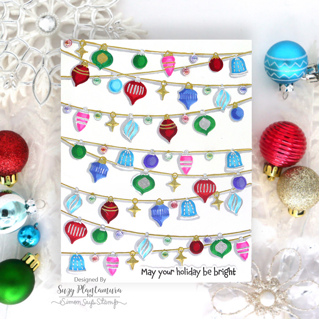 Simon Says Stamp Embossing Folder Heirloom Ornaments sf529 Sugar and Spice Christmas Card | color-code:ALT02