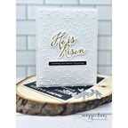 Simon Says Stamp He Is Risen Script Wafer Dies 1585sd Beautiful Moments Easter Card